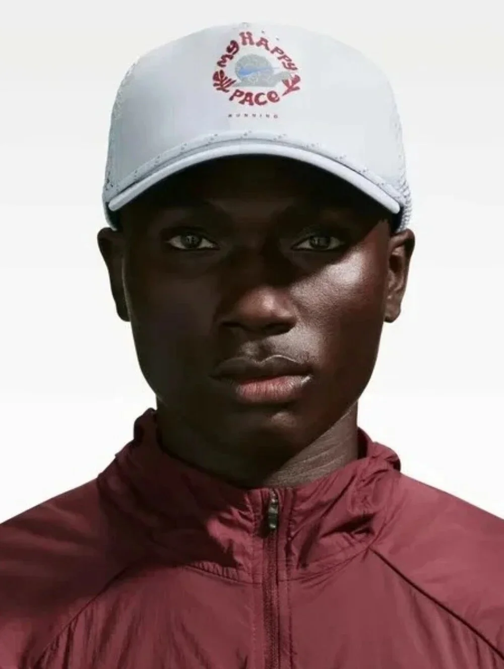 New Nike Pro Dri-FIT Unstructured Happy Pace Cap Pure Platinum/Anthracite